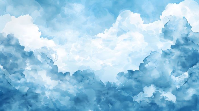 تصویر آسمان آبی فانتزی